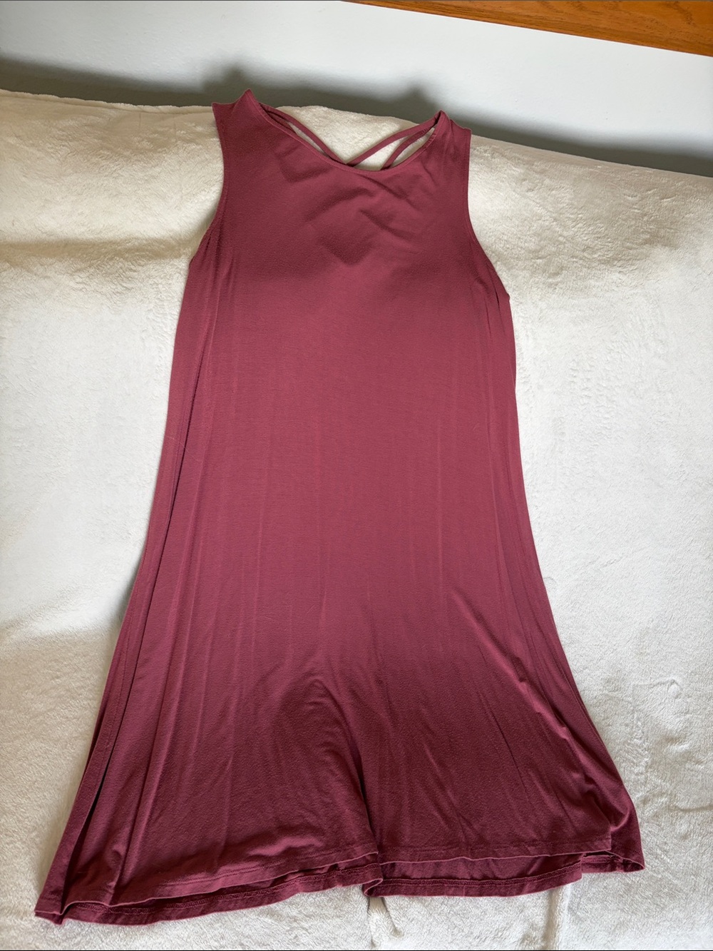 Maurices Sleeveless Cross-Back Midi Dress in Dusty Rose